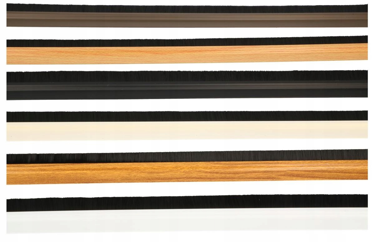 LISTWA DRZWIOWA USZCZELKA SZCZOTKA DO DRZWI BRĄZ Długość 100 cm