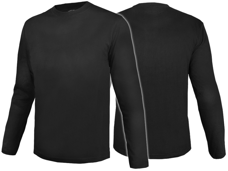

Koszulka Bluza z Długim Rękawem Long Czarna XL