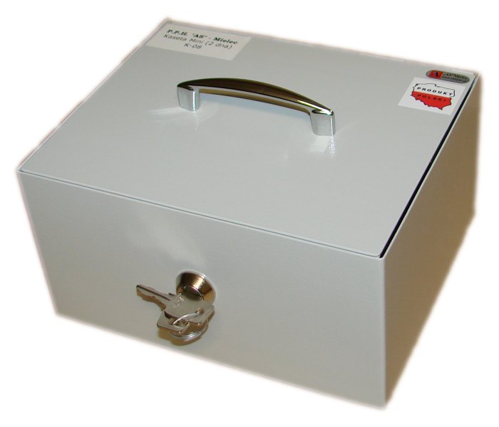 Kaseta Kasetka biurowa metalowa K-08 Podwójne dno