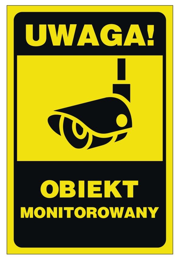 Tabliczka - obiekt monitorowany OME02 -15x20