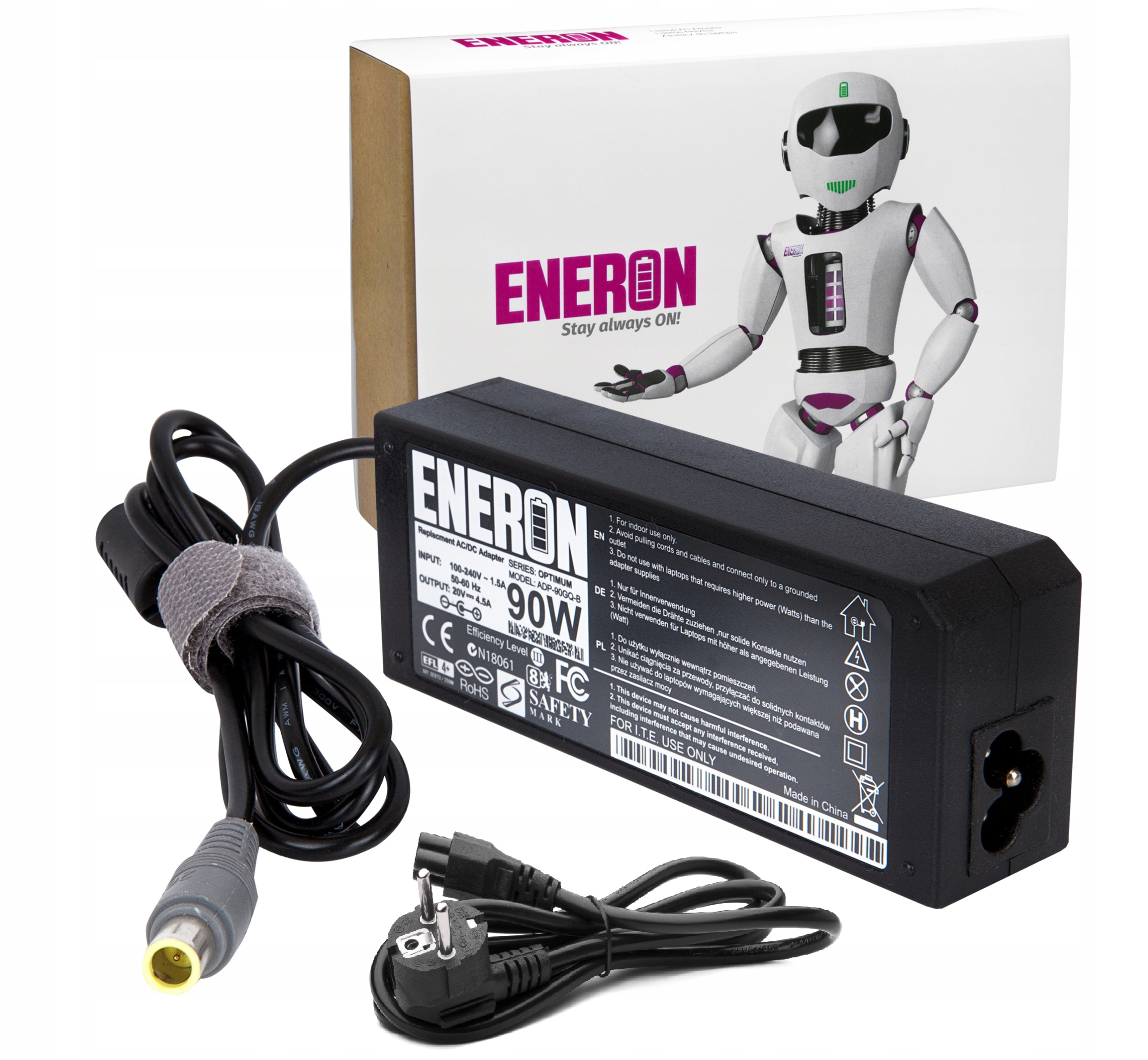 ZASILACZ LENOVO 20V 4.5A 90W 7.9X5.5 mm +kabel