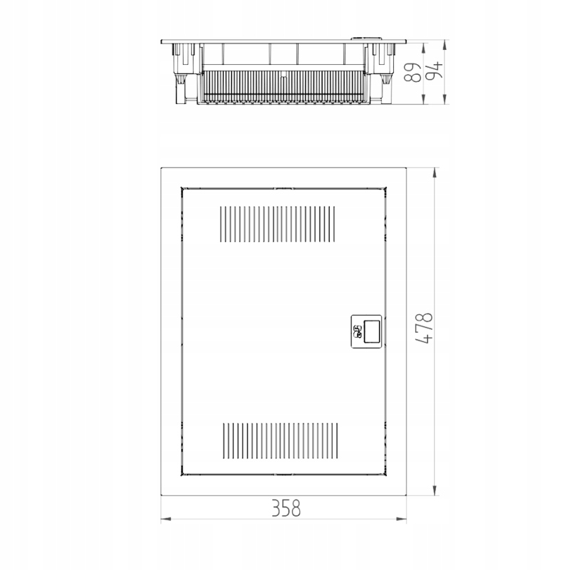 ROZDZIELNICA P/T MULTIMEDIALNA 2x12 2012-00 Marka Elektro-Plast