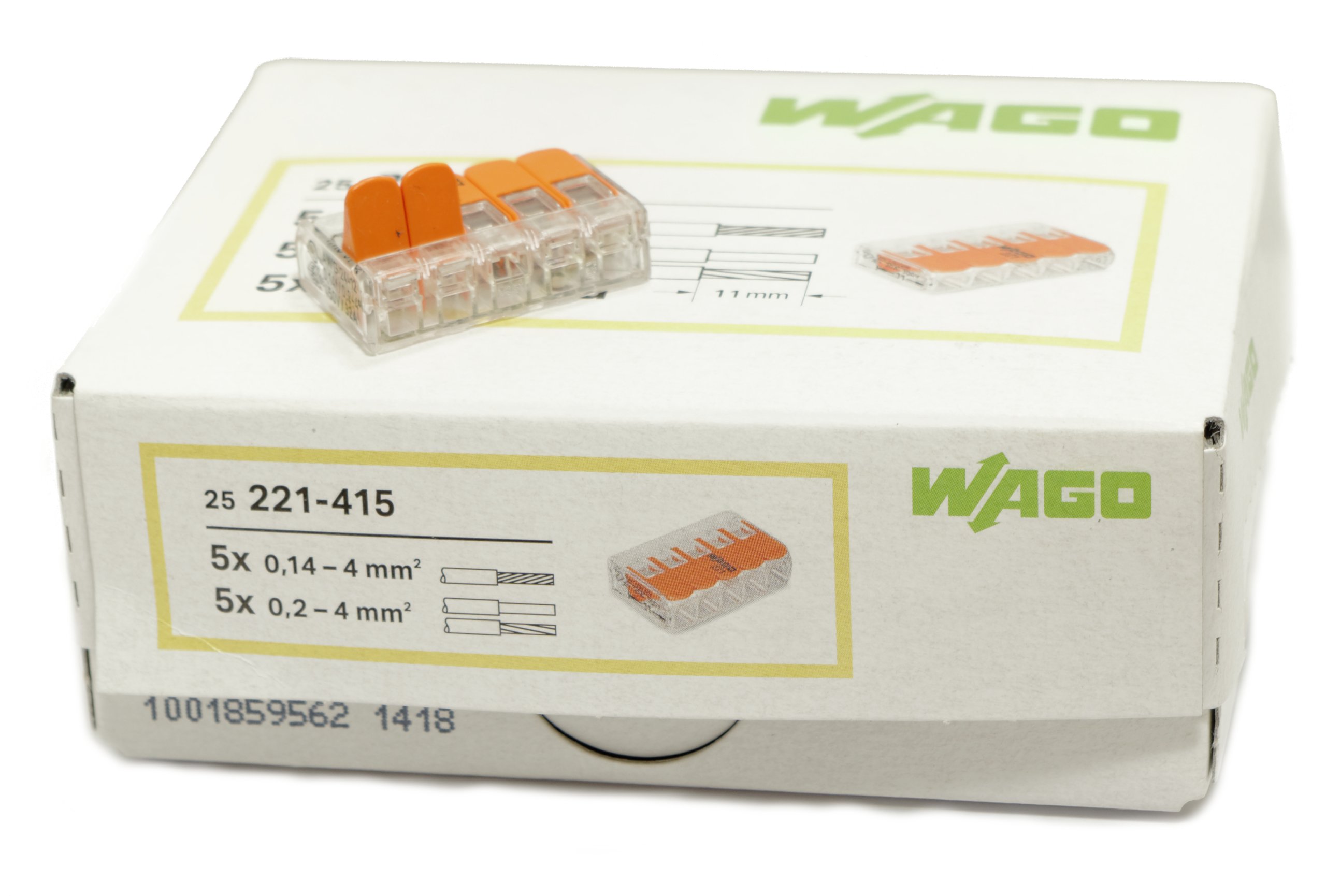 

Złączka zaciskowa 221-415 Wago 5x0,2-4mm 25 sztuk