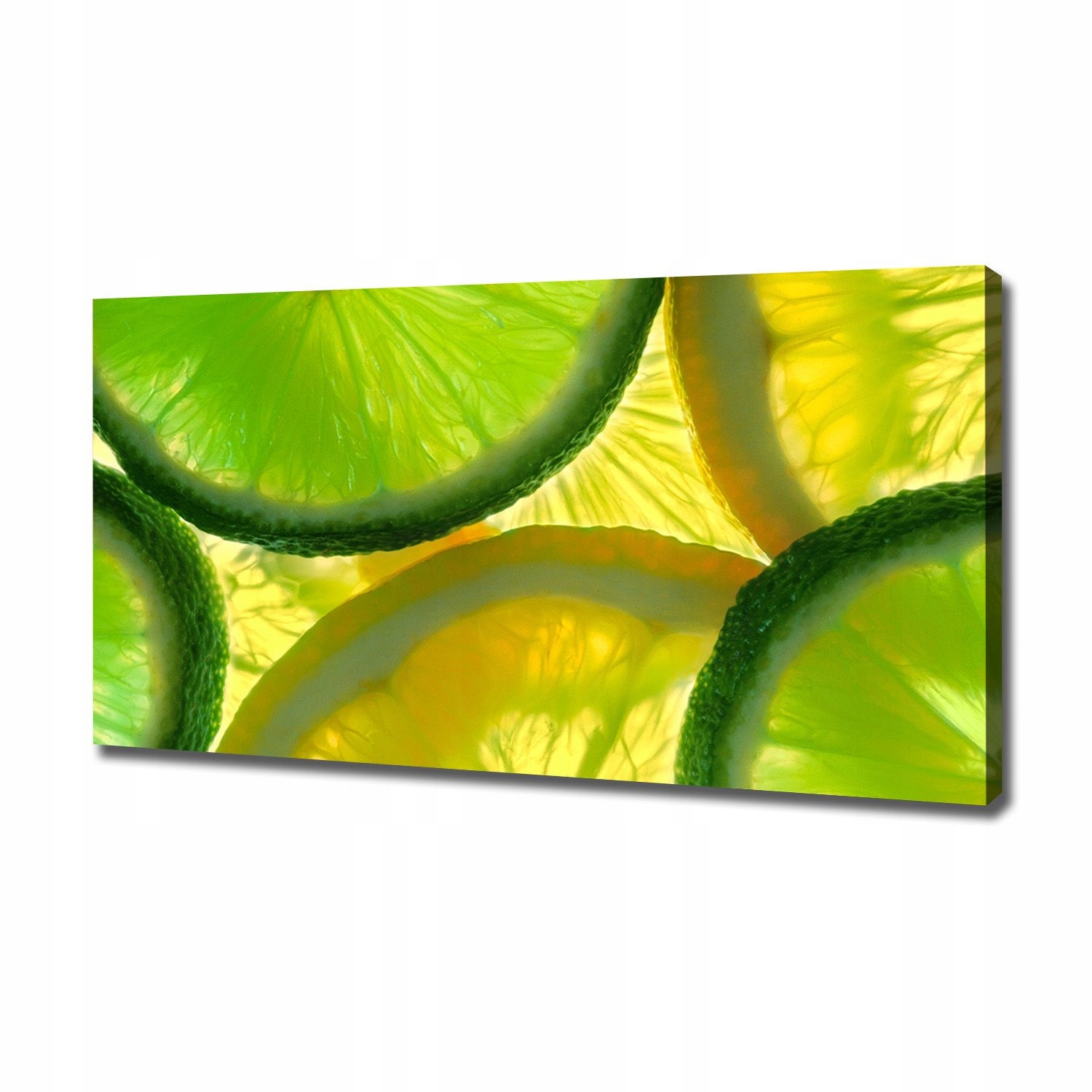 

Foto obraz na płótnie Limonka i cytryna 120x60 cm