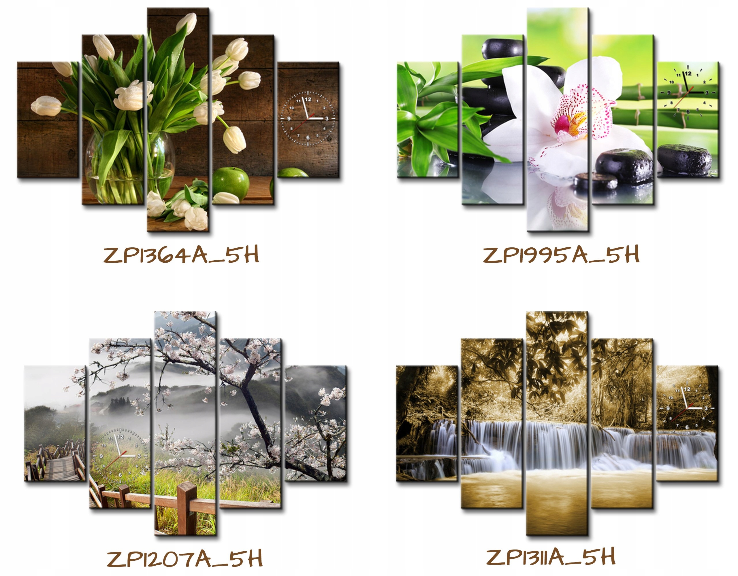 Zegar na ścianę do salonu 150x105 biura Obraz Typ ścienny