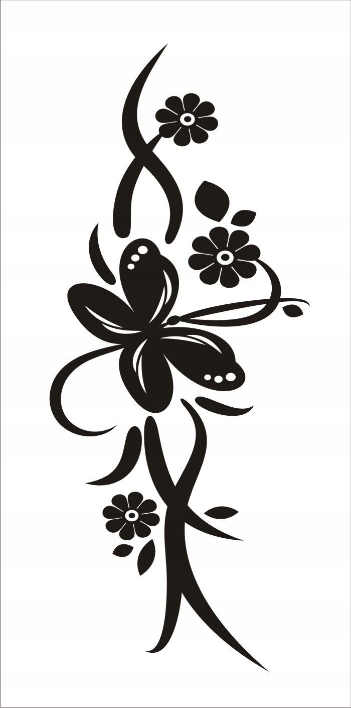 

Naklejka na ścianę meble lustro dekor Ornament 46