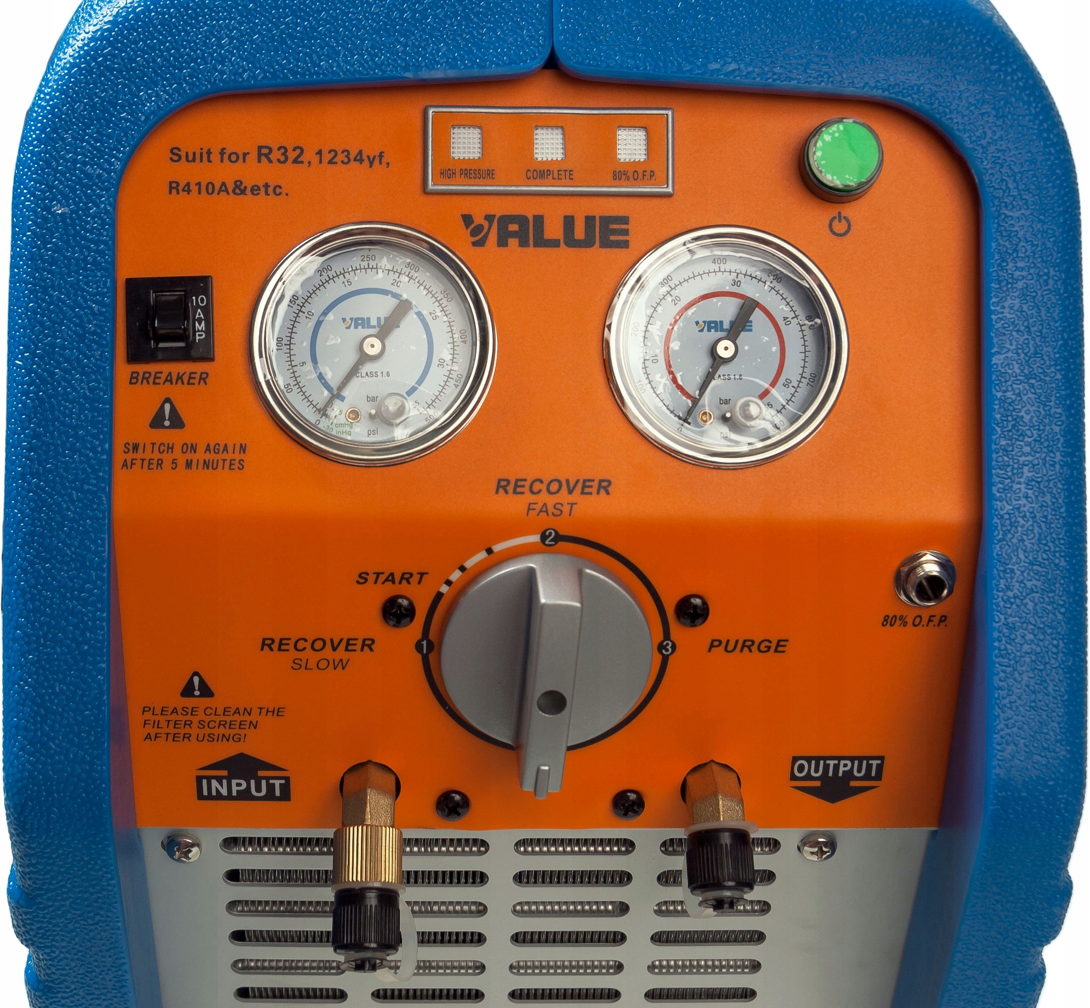 Stacja do odzysku freonu VALUE VRR-24L-OS-R32 Moc (kW) 0.74 kW