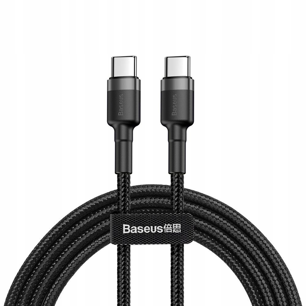 Baseus SZYBKI KABEL USB-C 60W MOCNY PRZEWÓD DO TELEFONU KOMPUTERA 2m