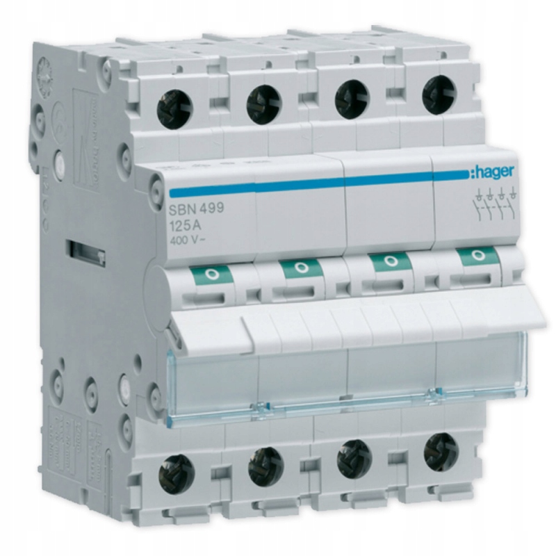

Hager Rozłącznik modułowy Fr 4P 125A SBN499