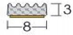 USZCZELKA SAMOPRZYLEPNA DO DRZWI OKIEN SD83 8MMX3