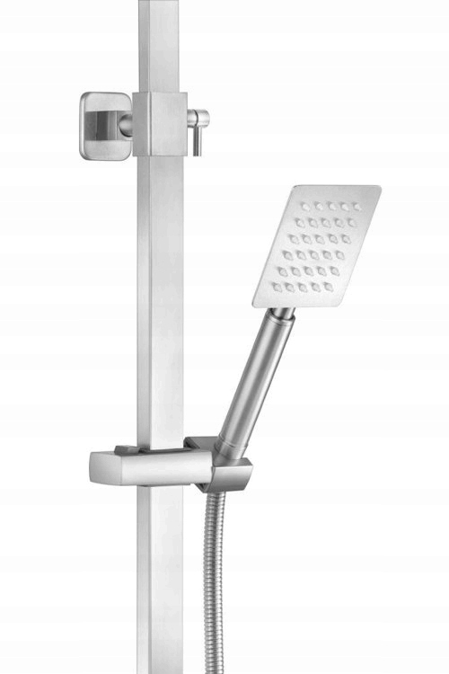 BATERIA PRYSZNICOWA ZESTAW DESZCZOWNICA SŁUCHAWKA Linia STEELY