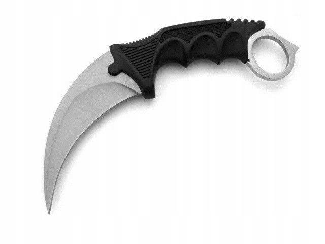 Nóż Karambit Cs:go counter strike etui Silver