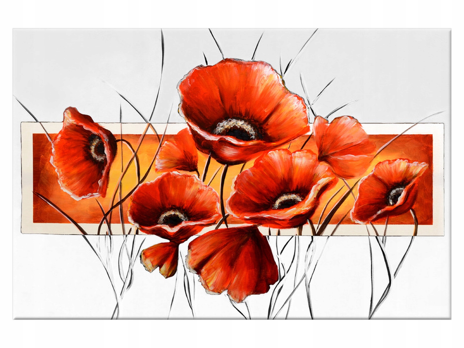 

Obraz Kwiaty Maki Białe tło 60x40 Abstrakcje