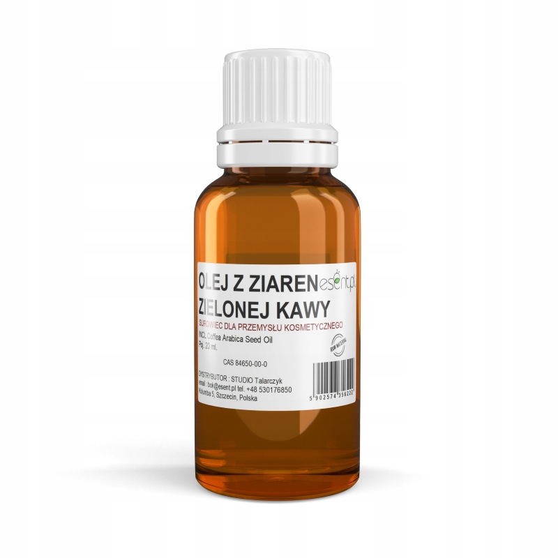 

Olej z Ziaren Zielonej Kawy Nierafinowany 20 ml