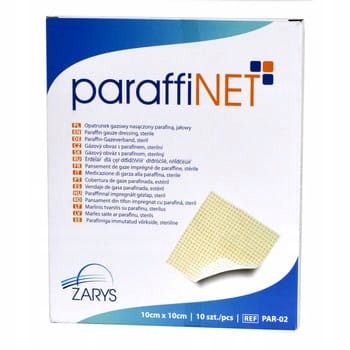 

Parafinowy opatrunek Paraffinet 10cm x 10cm 10szt.