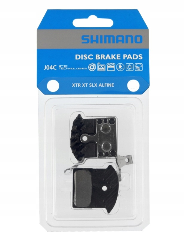 SHIMANO OKŁADZINY HAMULCOWE J04C METALICZNE Z RADI