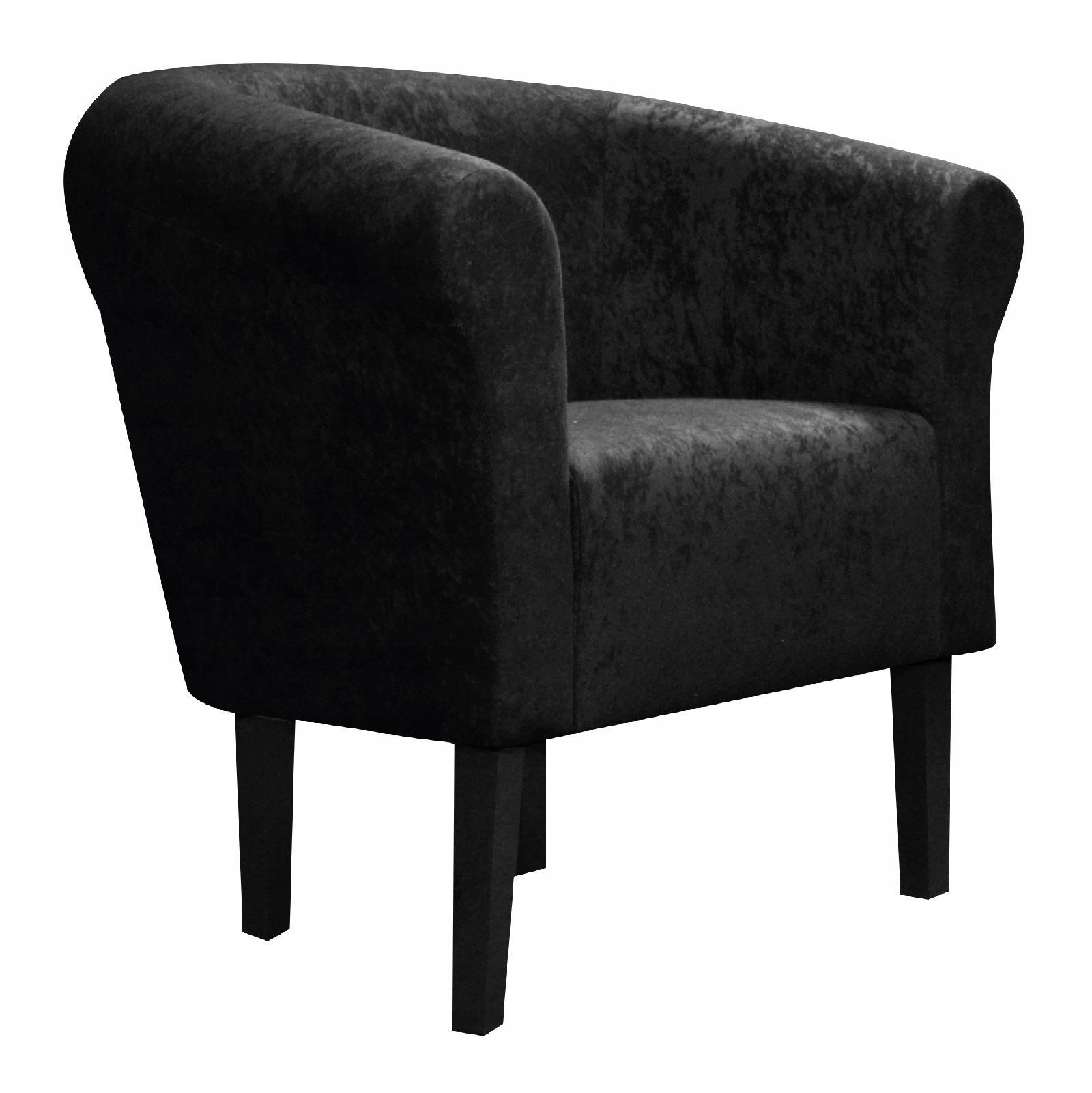 

Fotel klubowy Monaco Mikrowelur Czarny Salon Dom