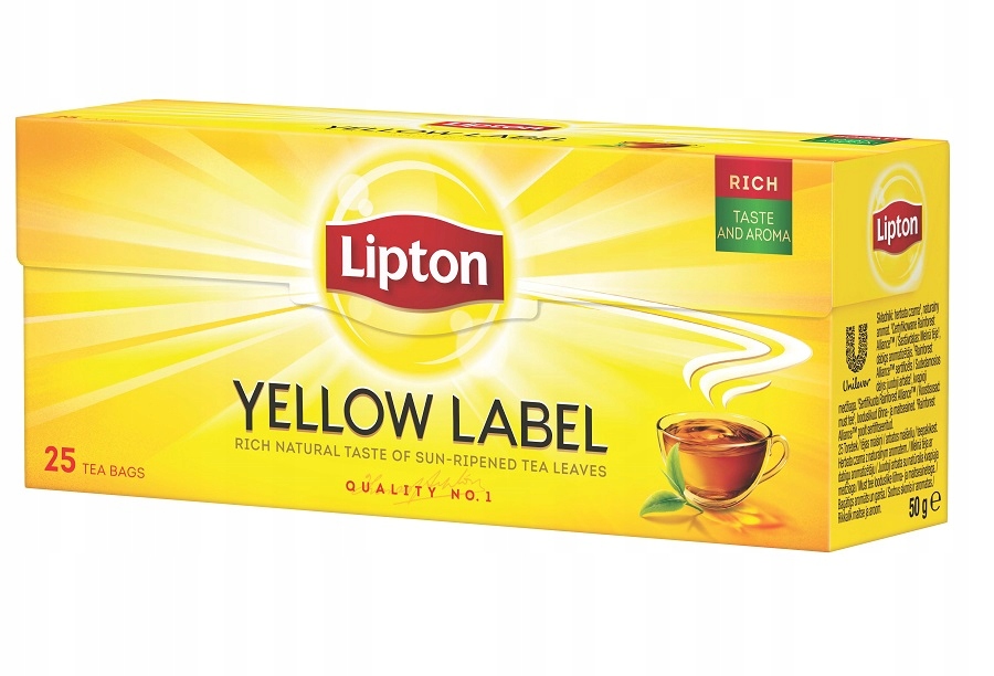 

Lipton Yellow Label herbata czarna 25 torebek 50g