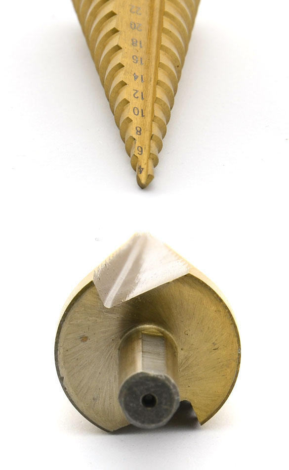 ZESTAW WIERTŁO STOPNIOWE STOŻKOWE HSS TYTAN 4-32mm Marka Geko