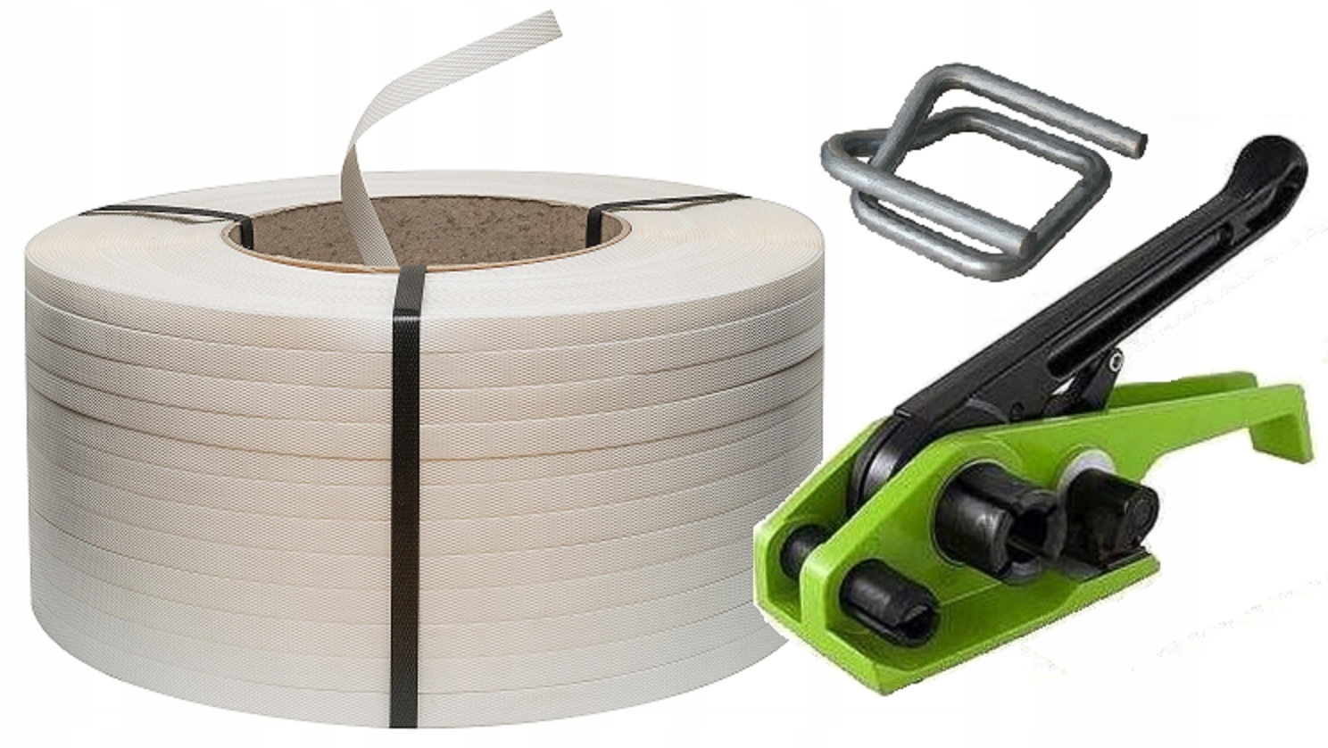 PEŁNY ZESTAW DO BANDOWANIA SPINANIA PALET 16MM