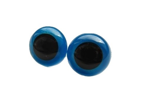 1 para oczka oczy zaciskowe do maskotek 14mm blue