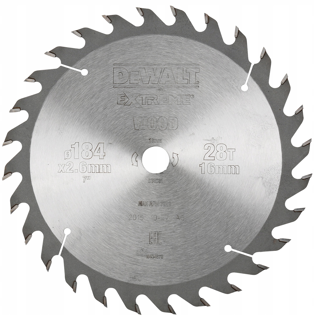 DeWalt DT4031 pilový kotouč na dřevo Mdf 184x16 mm 28z