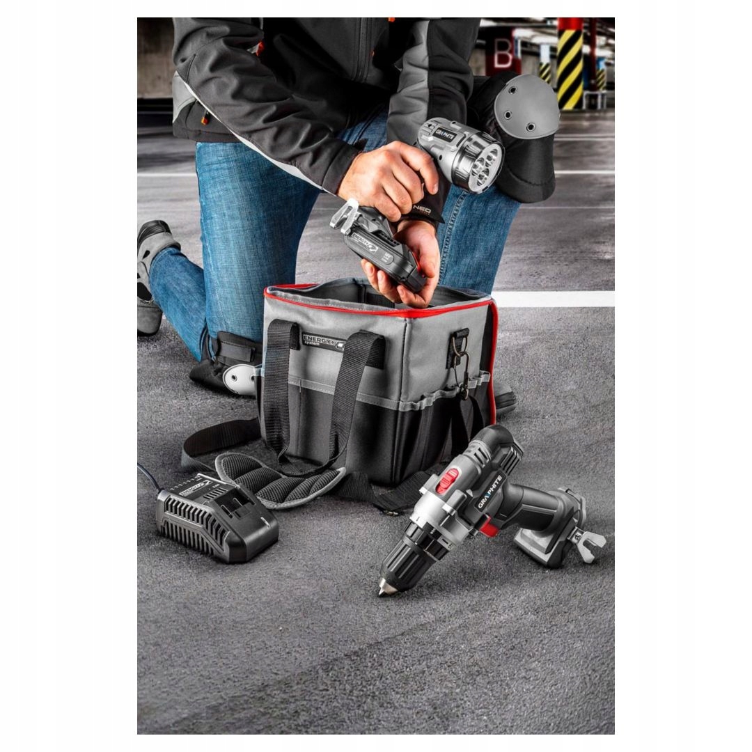 Zestaw elektronarzędzi Energy + bity Marka Graphite