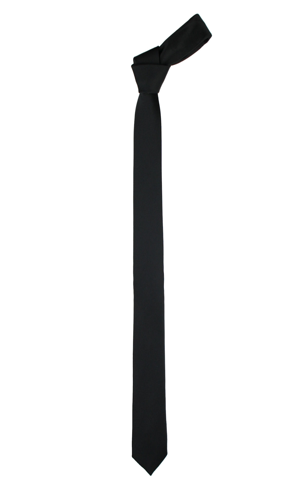 

Super Slim Cienki Wąski 4 cm Krawat Śledź Czarny