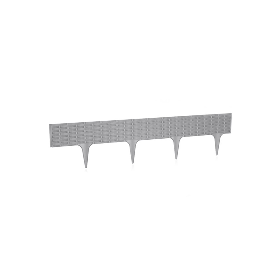 Płotek ogrodowy rattan IBRA | Szary — 5