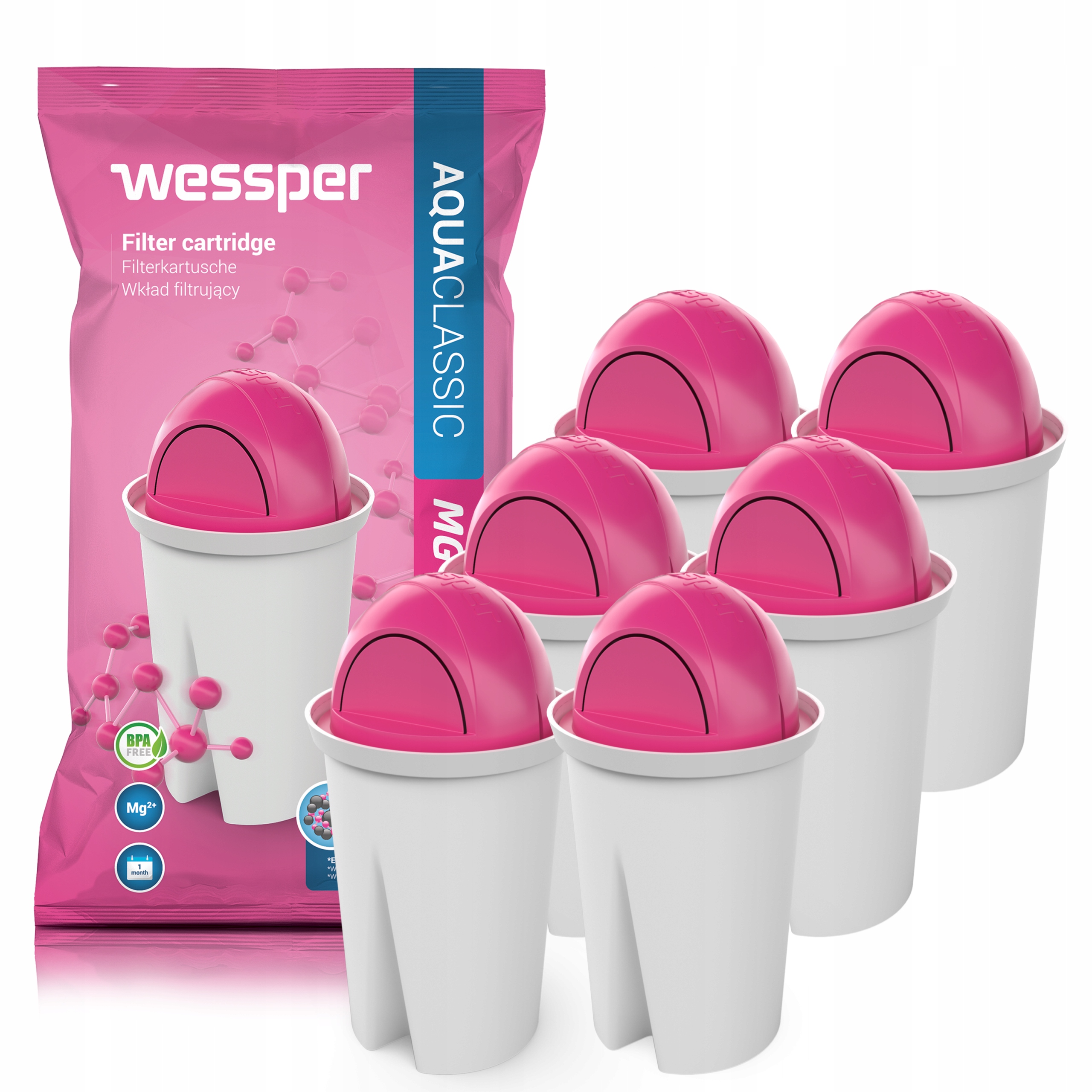 

Wessper Filtr MAGNEZow Magnez Mg+ brita dafi bwt 6