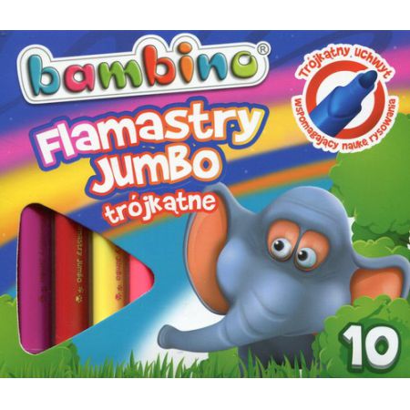 

Pisaki mazaki flamastry trójkątne Jumbo Bambino 10