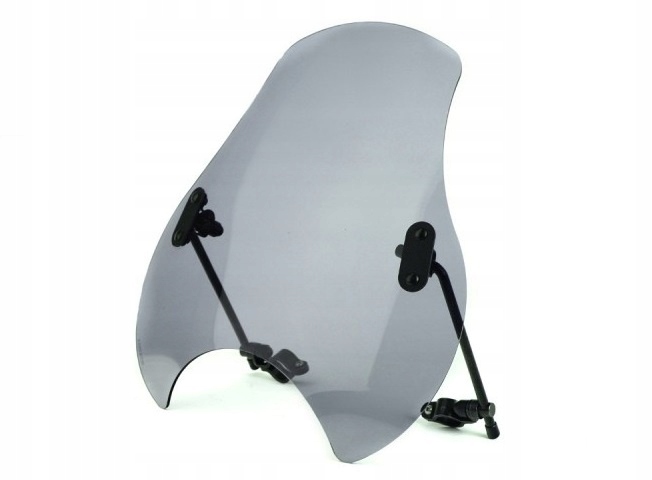 Loster univerzálne motocyklové sklo naked U6S Pripevnené K Volantu