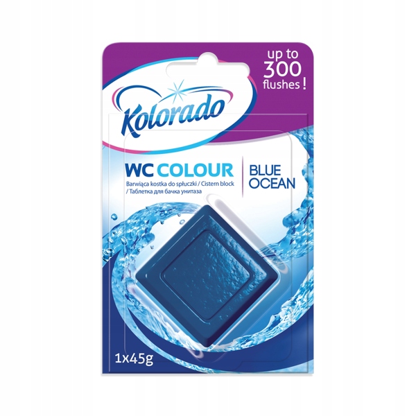 

Kostka barwiąca do spłuczki Niebieski Ocean 45g