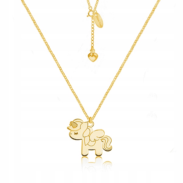 

Złoty naszyjnik jednorożec pony Shine Line