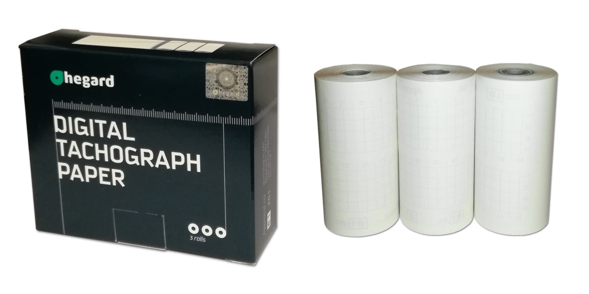 

Papier do tachografu cyfrowego Hegard 3 rolki