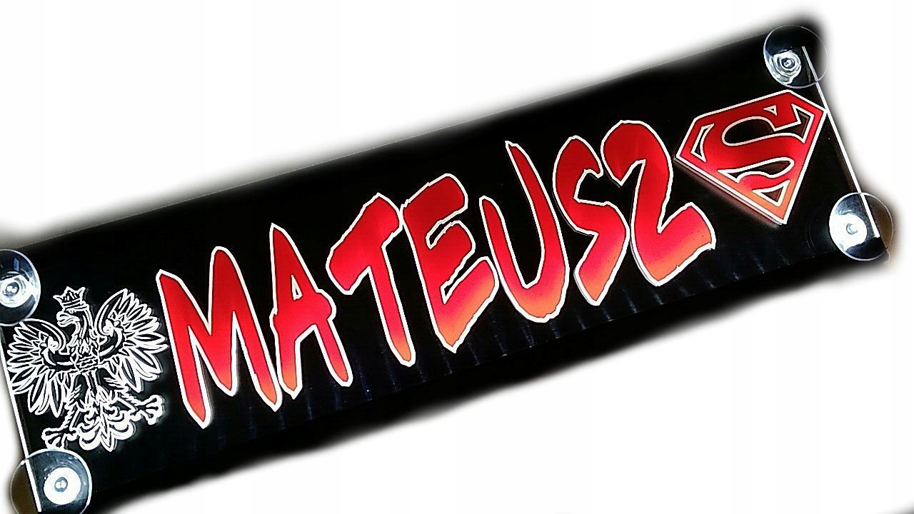 Tablice Imienne kolorowe LED 40x16 cm na 24V EAN 6096404059038