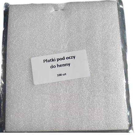 

Płatki pod oczy do henny 100 sztuk podkłady