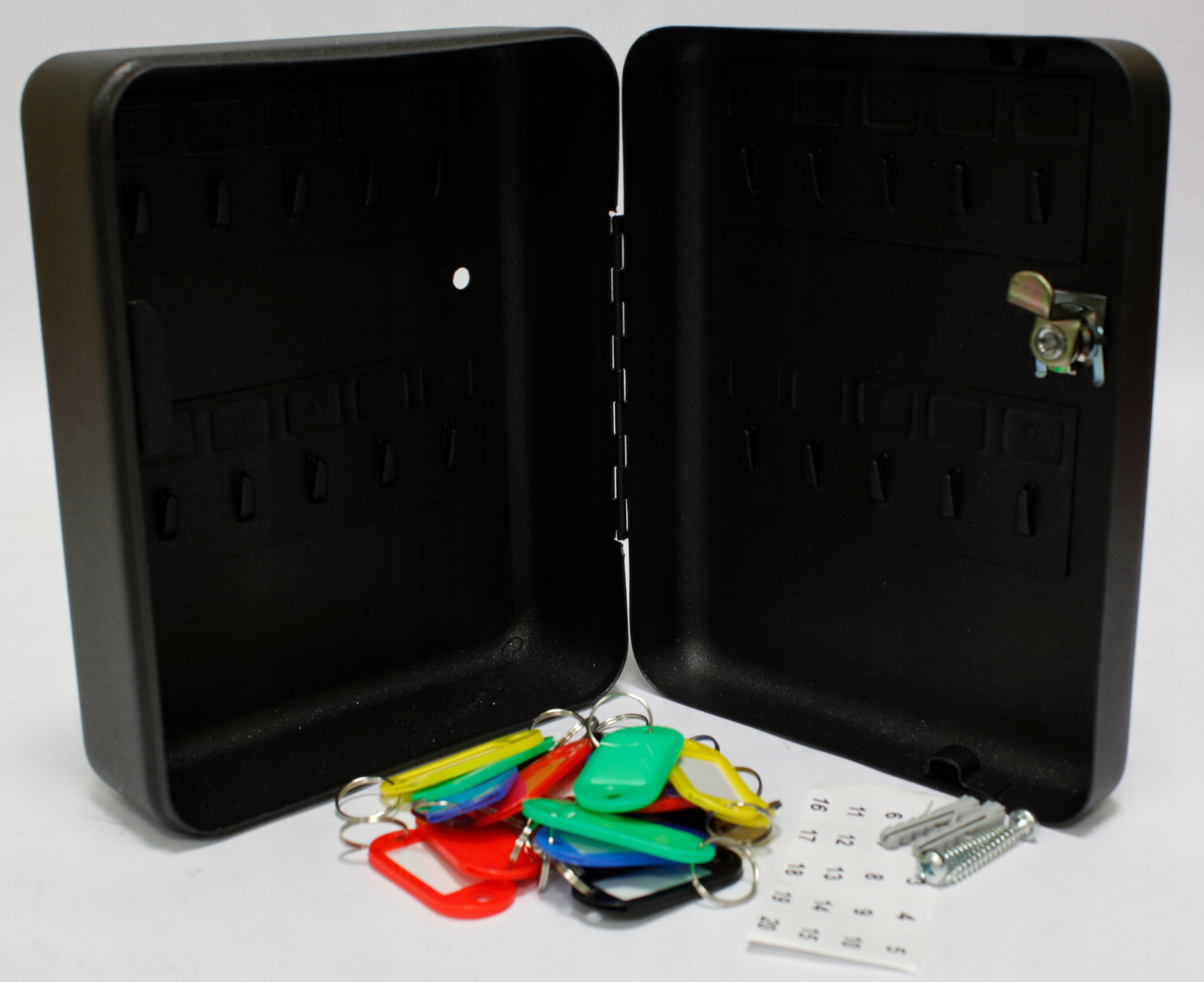 SKRZYNKA SZAFKA NA KLUCZE 20 SZT Z ZAWIESZKAMI Marka Verotech