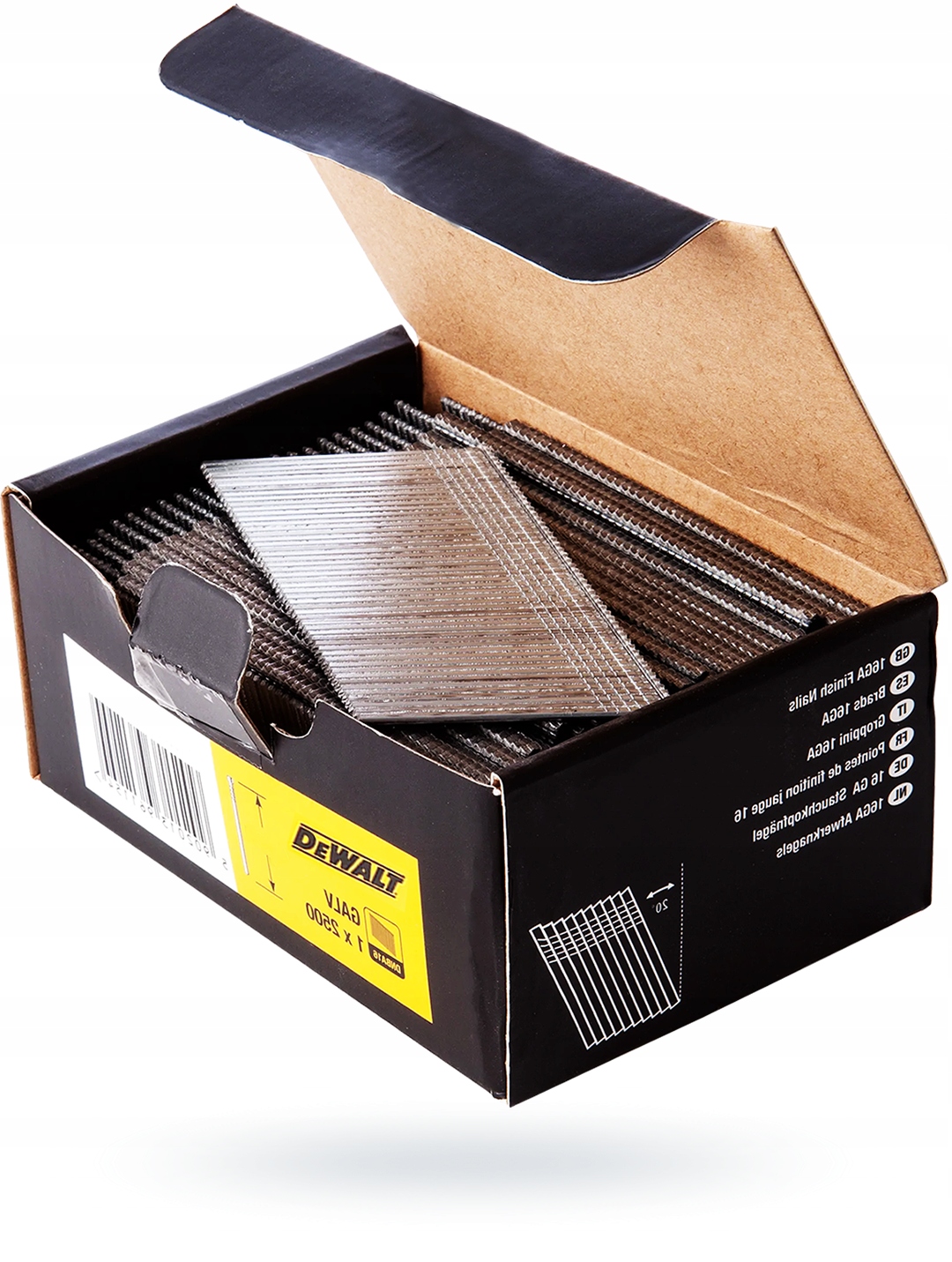 Gwoździe DeWalt DNBA1650GZ 50x1,6mm Maksymalna długość gwoździ/zszywek 50 mm