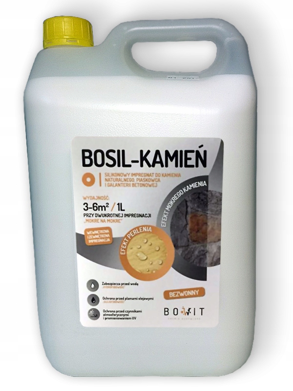

Impregnat Do Kamienia Betonu Mokry Kamień Bosil 5L