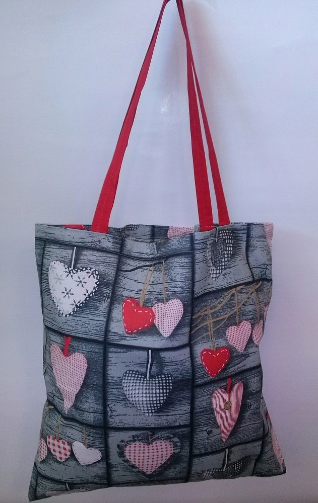 

Torba bawełniana na zakupy 37x38 617E 825N serca s