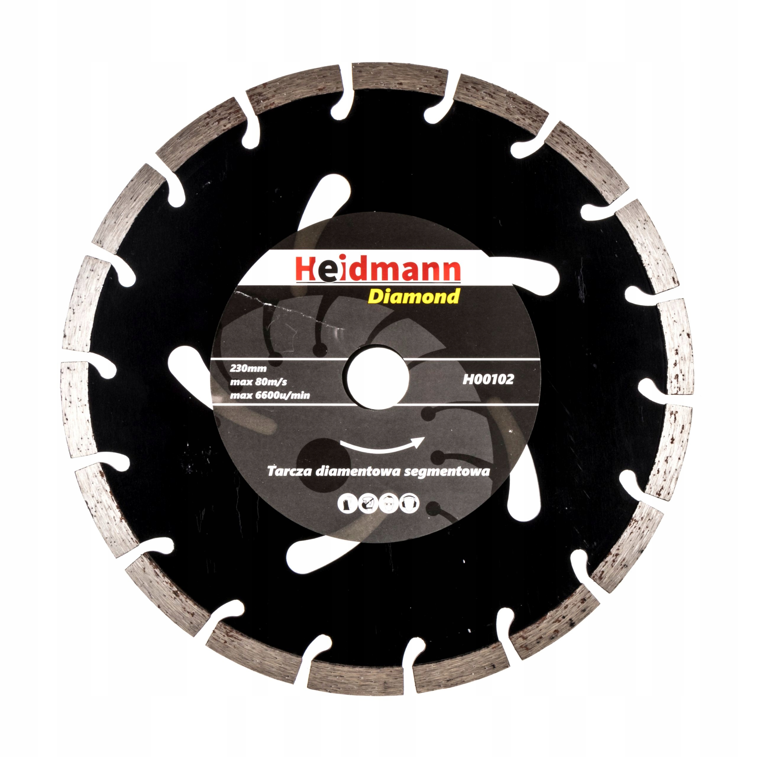 

Tarcza diamentowa segmentowa 230x22,2x10 Heidmann