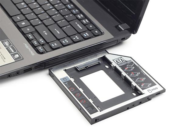 

Ramka Slim 5,25 2,5 Hdd Ssd 9,5mm zamiast cd dvd