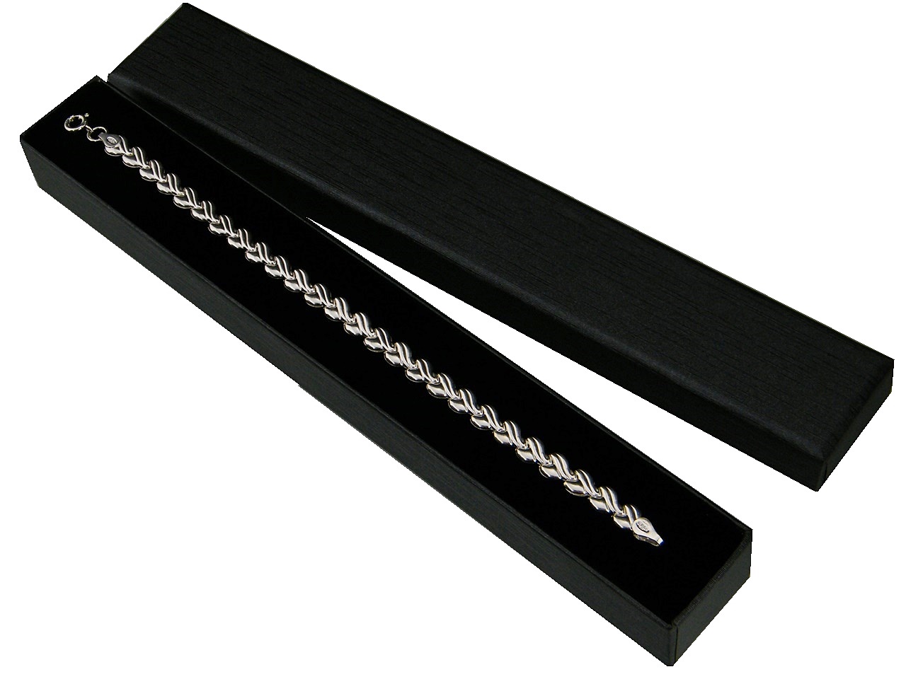 

Elegancka bransoletka srebrna próby 925 Hurt-detal