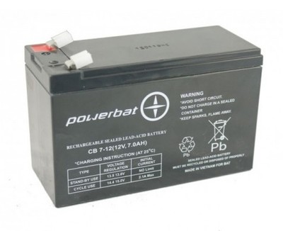 AKUMULATOR 12V 7Ah CB 7-12, CB7-12, 151x65x98