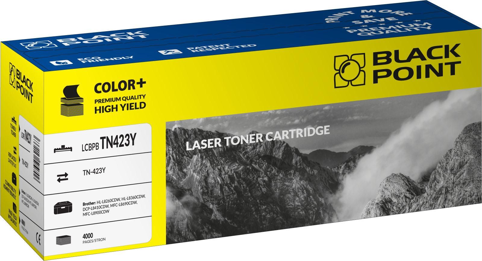 Toner Blackpoint Brother TN423Y Žlutý (Yellow) 4 000 stran
