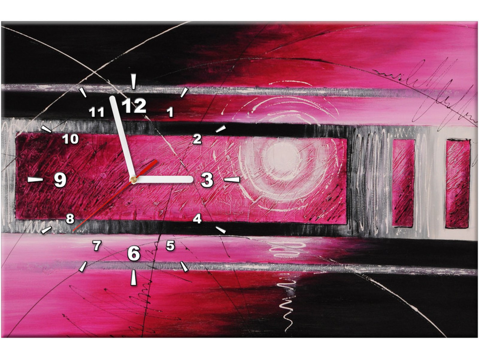 

Abstrakcja Piękny Stylowy Zegar na ścianę 60x40