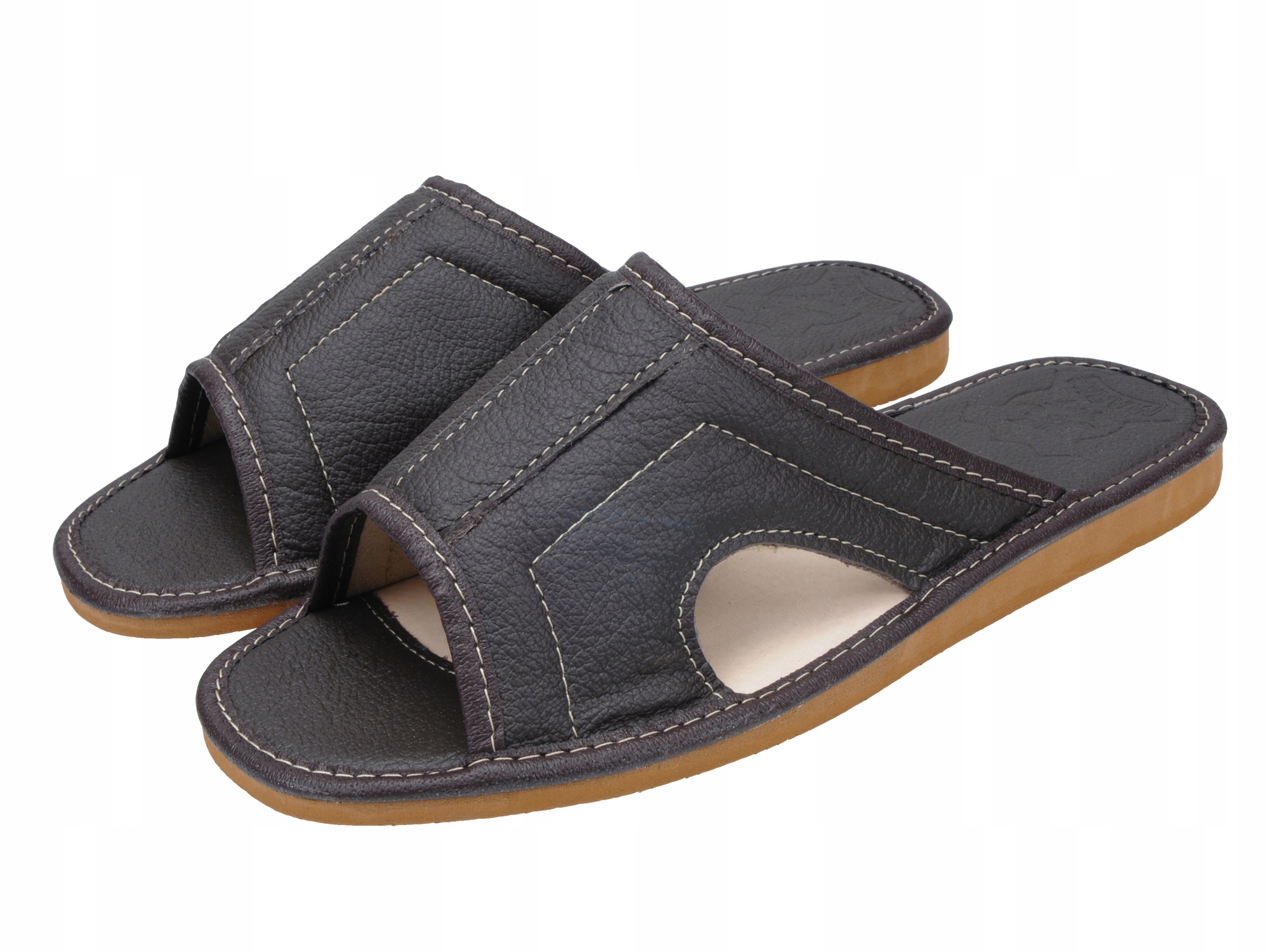 

Klapki męskie laczki skóra naturalna polskie Prg