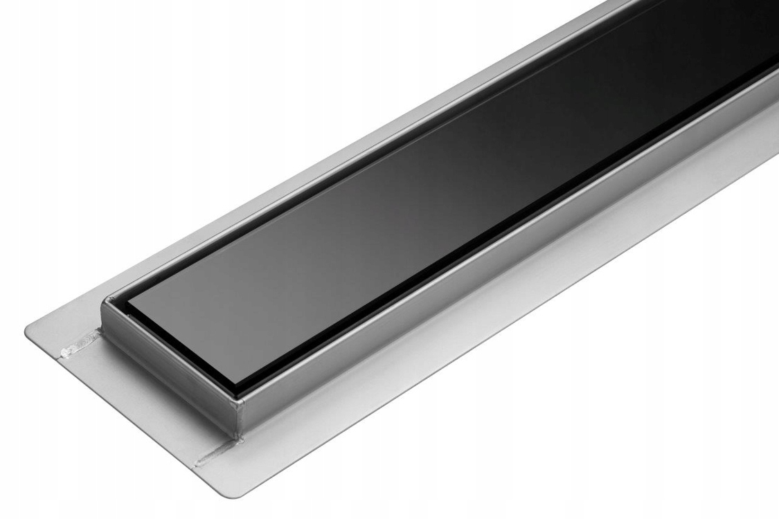 

Odpływ Liniowy 80 cm Czarny Slim Szkło Hartowane