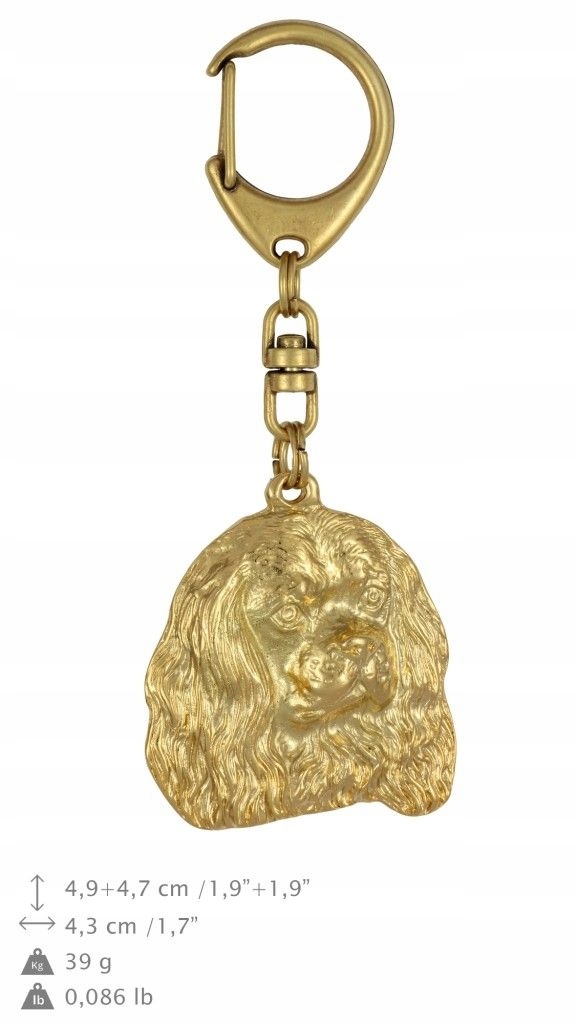 

Cavalier King Charles Spaniel Pozłacany brelok